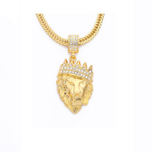 Los hombres al por mayor helaron aleación de oro collar, Death Row Records Ruby Jewelry colgante de oro collar de Hip Hop